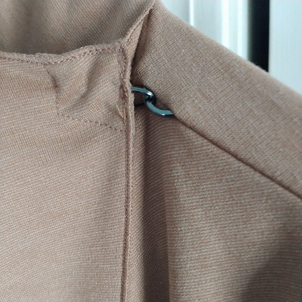 Queen Collection Shawl Collar Knit Cascading Jacket Open Front S - Picture 5 of 13